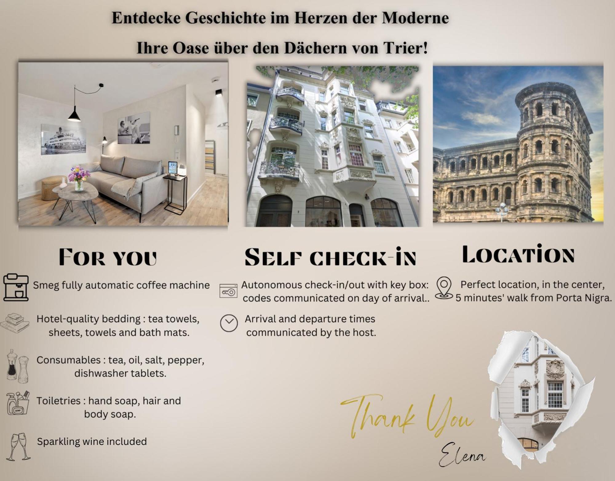 Modern Elegance In Historical City Center Trier Exterior foto